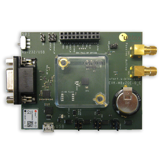 EVK-M8GZOE-0 u-blox  Cartes de kits d'évaluation et de développement RF